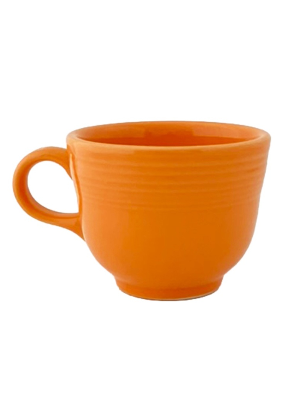 Fiesta TANGERINE Homer Laughlin Fiesta Flat Cup - Fiestaware NEW